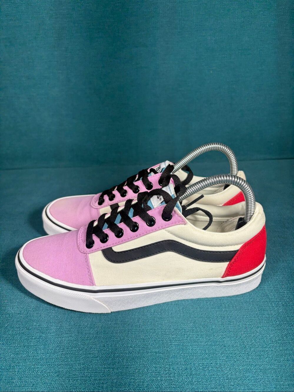 Vans Ward Low Womens Size 8.5 Multicolor Colorblock Skate Sneakers Shoes